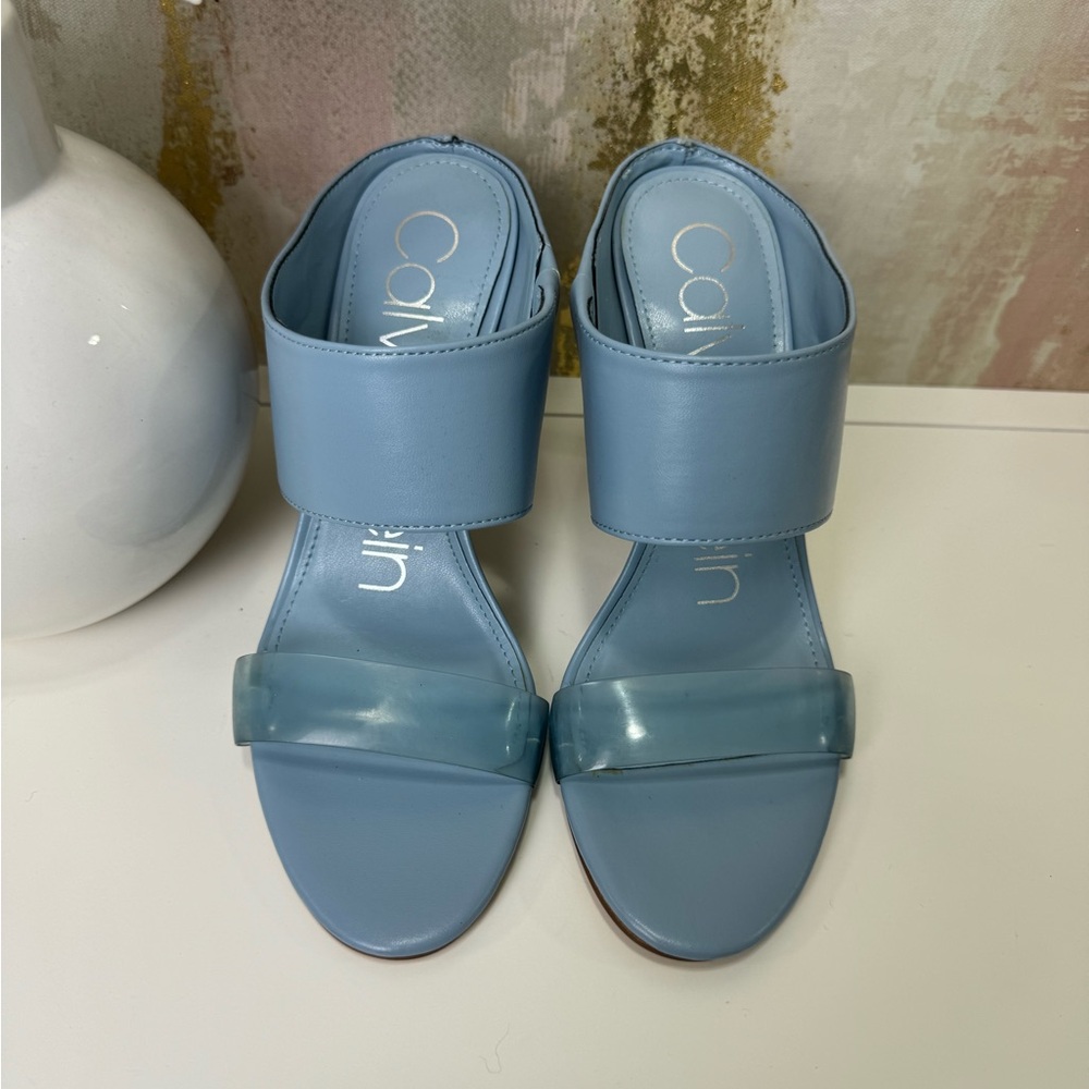 Calvin Klein light blue Sandals 7.5